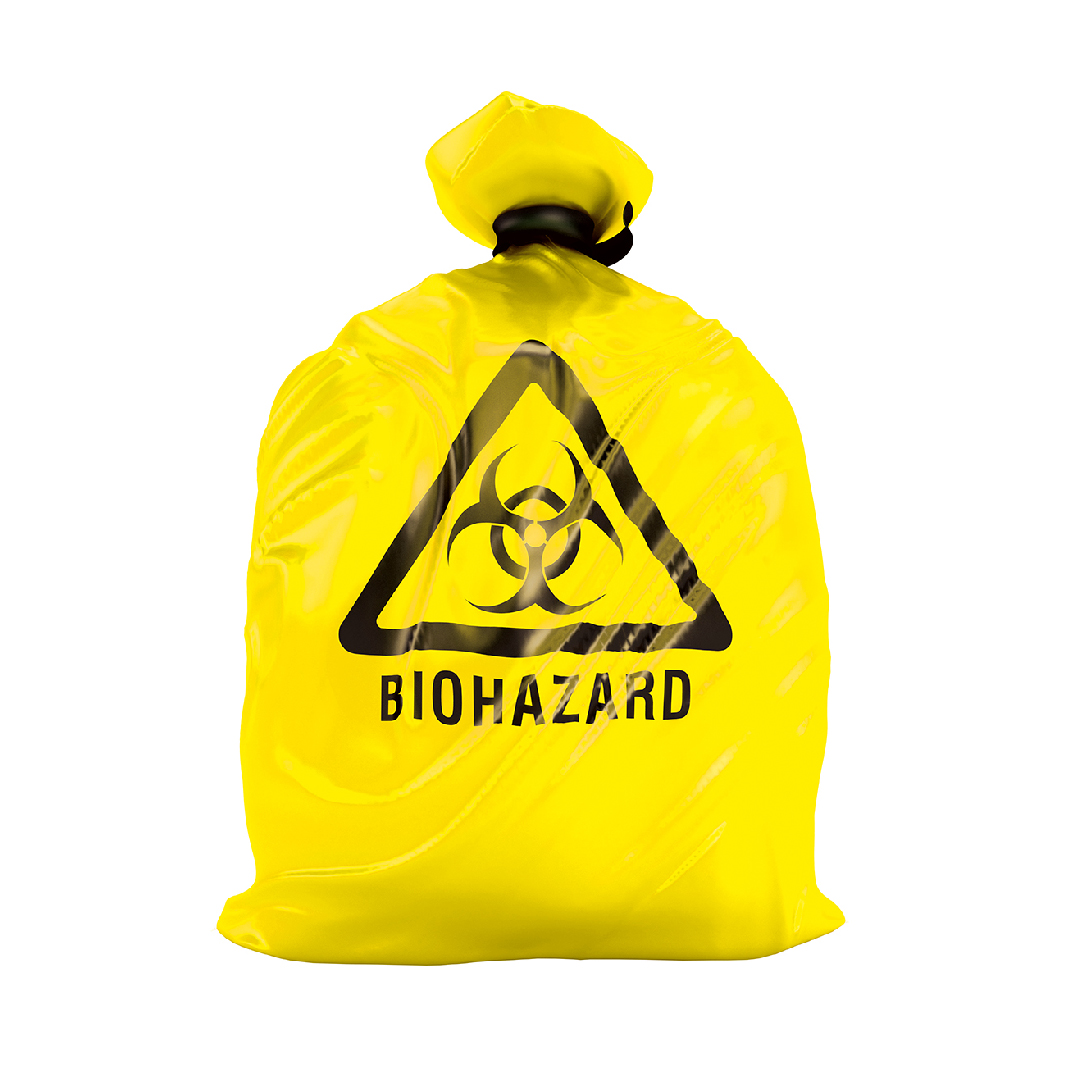 LDPE Abfallsäcke "Biohazard" 70L